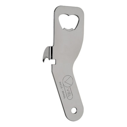 ABRIDOR PARA GARRAFAS E LATAS PROFISSIONAL EM INOX