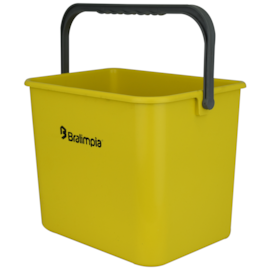 BALDE COMPACTO COM ALÇA 4 LITROS AMARELO BALDE COMPACTO COM ALÇA 4 LITROS AMARELO