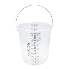 BALDE GRADUADO 20 LITROS TRANSPARENTE BALDE GRADUADO 20 LITROS TRANSPARENTE