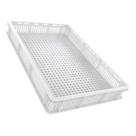 BANDEJA 10 LITROS NATURAL VAZADA 60 X 40 X 6,4CM
