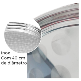 BANDEJA DE SERVIR INOX GARÇON MULTIUSO REDONDA 40CM BANDEJA DE SERVIR INOX GARÇON MULTIUSO REDONDA 40CM