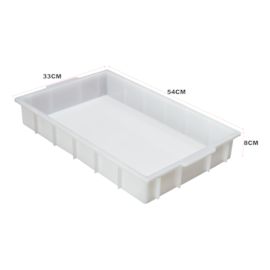 BANDEJA PLÁSTICA EMPILHAVEL 12 LITROS PE NATURAL  BANDEJA PLÁSTICA EMPILHAVEL 12 LITROS PE NATURAL