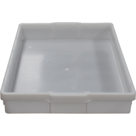 BANDEJA PLÁSTICA EMPILHAVEL 611 EM PE NATURAL PARA CONGELAMENTO BANDEJA PLÁSTICA EMPILHAVEL 611 EM PE NATURAL PARA CONGELAMENTO