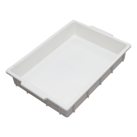 BANDEJA PLÁSTICA EMPILHAVEL 7 LITROS EM POLIPROPILENO BRANCA BANDEJA PLÁSTICA EMPILHAVEL 7 LITROS EM POLIPROPILENO BRANCA