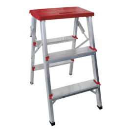 BANQUETA BILATERAL ALUMINIO 2 DEGRAUS E PATAMAR  BANQUETA BILATERAL ALUMINIO 2 DEGRAUS E PATAMAR