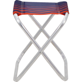 BANQUETA DE PRAIA EM ALUMINIO FIJI ASSENTO AZUL E LARANJA BANQUETA DE PRAIA EM ALUMINIO FIJI ASSENTO AZUL E LARANJA