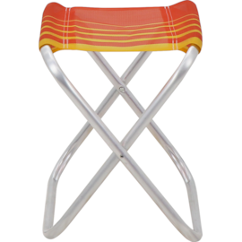 BANQUETA DE PRAIA EM ALUMINIO FIJI ASSENTO LARANJA E AMARELA BANQUETA DE PRAIA EM ALUMINIO FIJI ASSENTO LARANJA E AMARELA