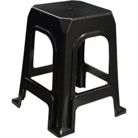 BANQUETA REFORÇADA ARCOS PRETA PARA 140KG