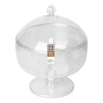 BOMBONIERE ARIA CRISTAL 16,5X16,5X13 CM 1,3 LTS