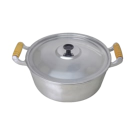 CAÇAROLA ALUMINIO FUNDIDO BATIDO GROSSO 6,7 LITROS 30 CM Ø