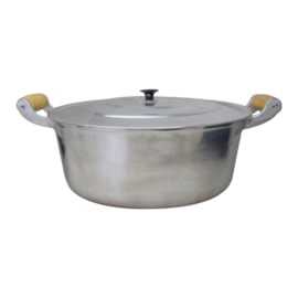 CAÇAROLA ALUMINIO FUNDIDO BATIDO GROSSO 9 LITROS 34 CM Ø