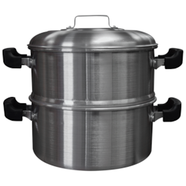 CAÇAROLA COM TAMPA 2 COMPARTIMENTOS PARA COZIMENTO VAPOR 32CM Ø CAÇAROLA COM TAMPA 2 COMPARTIMENTOS PARA COZIMENTO VAPOR 32CM Ø