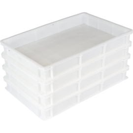 CAIXA BANDEJA PLÁSTICA FECHADA 12 LITROS NATURAL SEM TAMPA CAIXA BANDEJA PLÁSTICA FECHADA 12 LITROS NATURAL SEM TAMPA