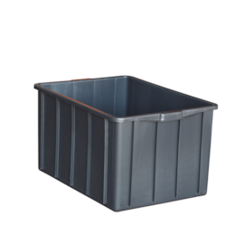 CAIXA PLÁSTICA 130 LITROS MODELO 010 PRETA SEM TAMPA CAIXA PLÁSTICA 130 LITROS MODELO 010 PRETA SEM TAMPA