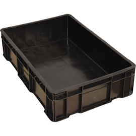 CAIXA PLÁSTICA 28 LITROS FECHADA PRETA SEM TAMPA CAIXA PLÁSTICA 28 LITROS FECHADA PRETA SEM TAMPA