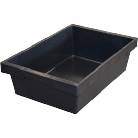 CAIXA PLÁSTICA 30 LITROS FECHADA PRETA SEM TAMPA CAIXA PLÁSTICA 30 LITROS FECHADA PRETA SEM TAMPA