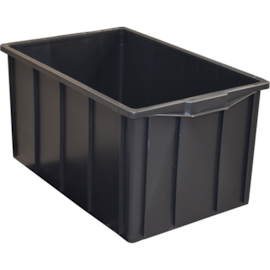 CAIXA PLÁSTICA 61 LITROS MODELO 035 PRETA SEM TAMPA CAIXA PLÁSTICA 61 LITROS MODELO 035 PRETA SEM TAMPA