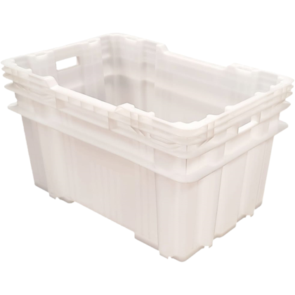 CAIXA PLASTICA 90L TELESCOPICA FECHADA NATURAL