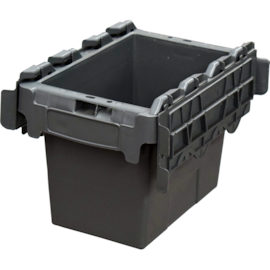 CAIXA PLÁSTICA ALC3222 COM TAMPA BIPARTIDA 6,5 LITROS CINZA CAIXA PLÁSTICA ALC3222 COM TAMPA BIPARTIDA 6,5 LITROS CINZA