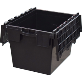 CAIXA PLÁSTICA ALC4328 COM TAMPA BIPARTIDA 20 LITROS PRETA CAIXA PLÁSTICA ALC4328 COM TAMPA BIPARTIDA 20 LITROS PRETA