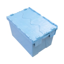 CAIXA PLÁSTICA ALC6437 COM TAMPA BIPARTIDA 65 LITROS AZUL CAIXA PLÁSTICA ALC6437 COM TAMPA BIPARTIDA 65 LITROS AZUL