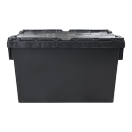 CAIXA PLÁSTICA ALC6437 COM TAMPA BIPARTIDA 65 LITROS PRETA CAIXA PLÁSTICA ALC6437 COM TAMPA BIPARTIDA 65 LITROS PRETA