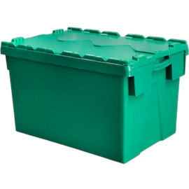 CAIXA PLÁSTICA ALC6437 COM TAMPA BIPARTIDA 65 LITROS VERDE CAIXA PLÁSTICA ALC6437 COM TAMPA BIPARTIDA 65 LITROS VERDE