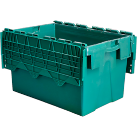 CAIXA PLÁSTICA ALC6437 COM TAMPA BIPARTIDA 65 LITROS VERDE CAIXA PLÁSTICA ALC6437 COM TAMPA BIPARTIDA 65 LITROS VERDE