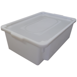CAIXA PLÁSTICA EM POLIETILENO PEAD 45 LITROS COM TAMPA CAIXA PLÁSTICA EM POLIETILENO PEAD 45 LITROS COM TAMPA
