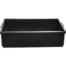 CAIXA PLÁSTICA EMPILHAVEL 14 LITROS EM POLIPROPILENO PRETA CAIXA PLÁSTICA EMPILHAVEL 14 LITROS EM POLIPROPILENO PRETA