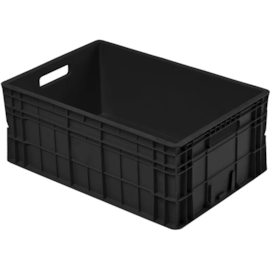 CAIXA PLÁSTICA FECHADA MULTI-USO 47 LITROS 23X40X60 CM PRETA CAIXA PLÁSTICA FECHADA MULTI-USO 47 LITROS 23X40X60 CM PRETA