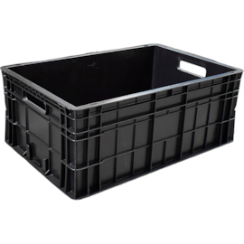 CAIXA PLÁSTICA FECHADA MULTI-USO 47 LITROS 23X40X60 CM PRETA CAIXA PLÁSTICA FECHADA MULTI-USO 47 LITROS 23X40X60 CM PRETA