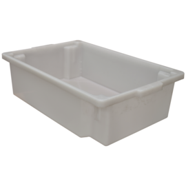 CAIXA PLÁSTICA FRIGORÍFICO 40 LITROS FECHADA NATURAL SEM TAMPA CAIXA PLÁSTICA FRIGORÍFICO 40 LITROS FECHADA NATURAL SEM TAMPA
