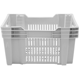 CAIXA PLASTICA HORT FRUT TELESCOPICA 50 LITROS BRANCA CAIXA PLASTICA HORT FRUT TELESCOPICA 50 LITROS BRANCA