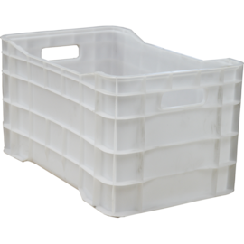 CAIXA PLÁSTICA HORTIFRUT 60 LITROS FECHADA NATURAL SEM TAMPA CAIXA PLÁSTICA HORTIFRUT 60 LITROS FECHADA NATURAL SEM TAMPA