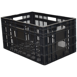 CAIXA PLÁSTICA HORTIFRUT 60 LITROS PRETA CAIXA PLÁSTICA HORTIFRUT 60 LITROS PRETA