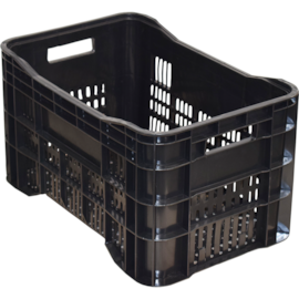 CAIXA PLÁSTICA MULTI-USO HORT FRUT 46L 36X31X56 CM PRETA CAIXA PLÁSTICA MULTI-USO HORT FRUT 46L 36X31X56 CM PRETA