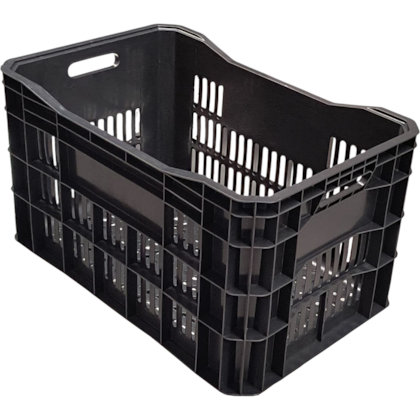CAIXA PLÁSTICA MULTI-USO REFORÇADA 46L 36X31X56 CM PRETA