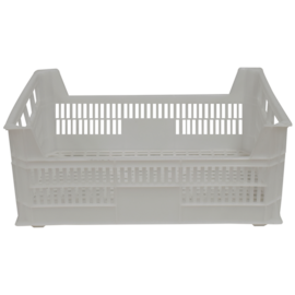 CAIXA PLÁSTICA VAZADA NATURAL 20 LITROS EMPILHAVEL   CAIXA PLÁSTICA VAZADA NATURAL 20 LITROS EMPILHAVEL