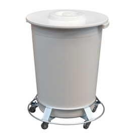 CARRINHO REDONDO COM BALDE 100 LITROS BRANCO CARRINHO REDONDO COM BALDE 100 LITROS BRANCO