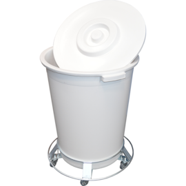 CARRINHO REDONDO COM BALDE 100 LITROS BRANCO CARRINHO REDONDO COM BALDE 100 LITROS BRANCO