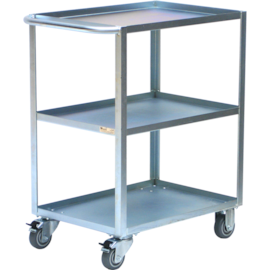 CARRO AUXILIAR COM 3 BANDEJAS MESA EM AÇO CARBONO 80 X 51 CM CARRO AUXILIAR COM 3 BANDEJAS MESA EM AÇO CARBONO 80 X 51 CM