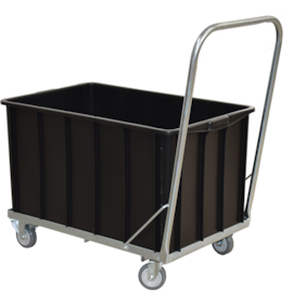 CARRO BAIXO COM CAIXA PLÁSTICA 1018 180 LITROS