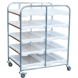 CARRO BANDEJA COM 10 BANDEJAS REMOVIVEIS MODELO 607 EM PEAD CARRO BANDEJA COM 10 BANDEJAS REMOVIVEIS MODELO 607 EM PEAD