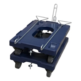 CARRO TARTARUGA DOLLIE COM ENGATE E CABO PUXADOR 600 X 400 C/ ROD 4''