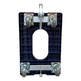 CARRO TARTARUGA DOLLIE COM ENGATE E CABO PUXADOR 600 X 400 C/ ROD 4''