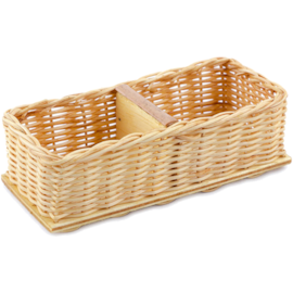 CESTA RETANGULAR COM DIVISORIA PORTA SACHE LISA 13 X 5,5 X 3,5 CM CESTA RETANGULAR COM DIVISORIA PORTA SACHE LISA 13 X 5,5 X 3,5 CM