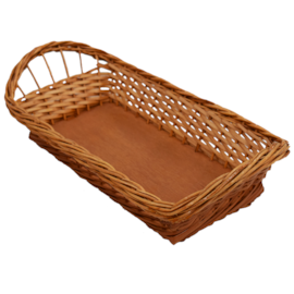 CESTA VIME RETANGULAR PEQUENA PARA PÃES 34X15,5 CM CESTA VIME RETANGULAR PEQUENA PARA PÃES 34X15,5 CM
