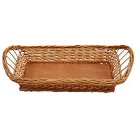 CESTA VIME RETANGULAR PEQUENA PARA PÃES 34X15,5 CM CESTA VIME RETANGULAR PEQUENA PARA PÃES 34X15,5 CM
