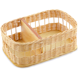 CESTO GALHETEIRO RETANGULAR COM 2 DIVISÓRIAS CESTO GALHETEIRO RETANGULAR COM 2 DIVISÓRIAS